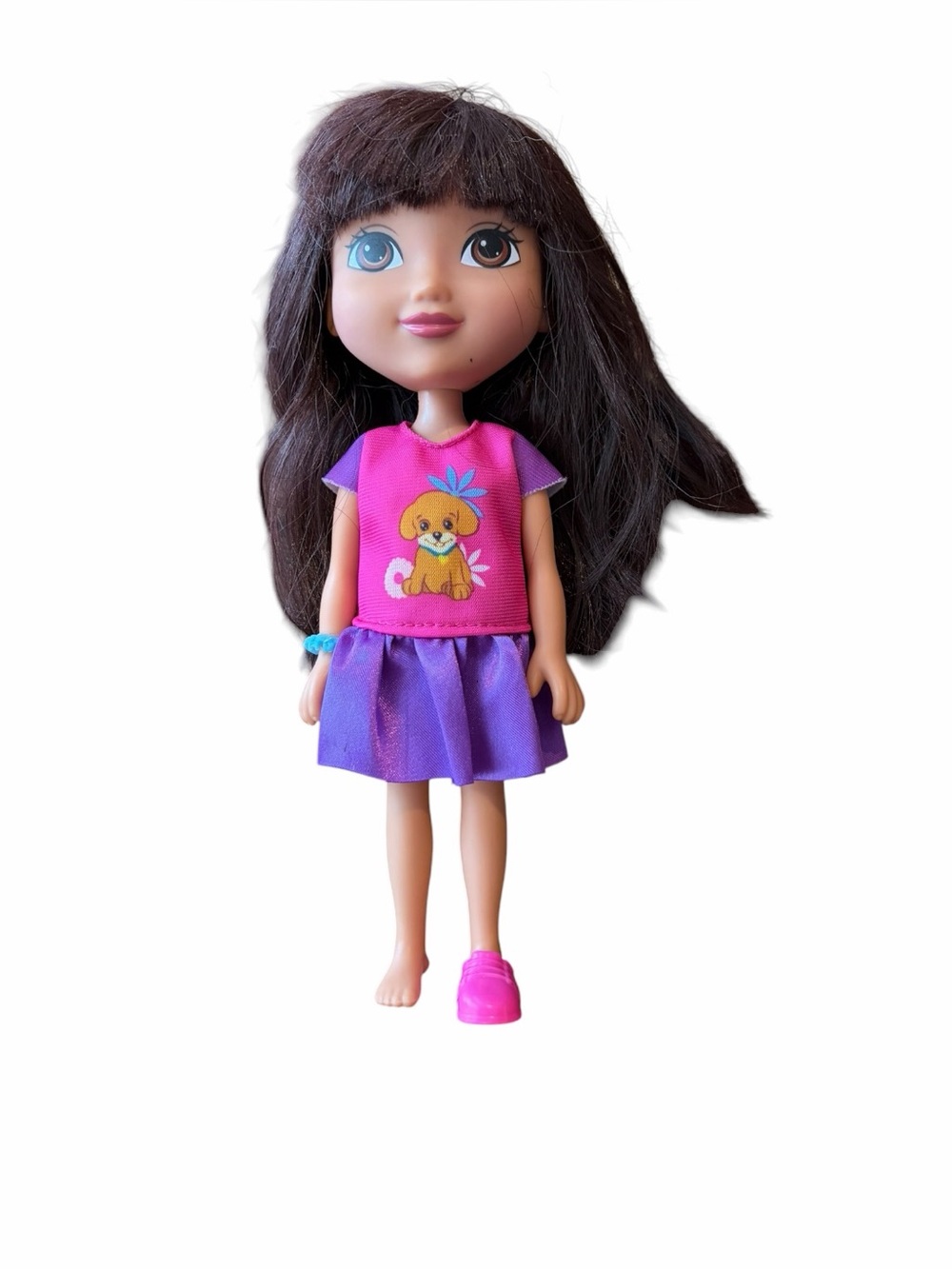 2013 Dora and Friends 8" Doll Puppy Shirt Purple Skirt Nick Jr Mattel